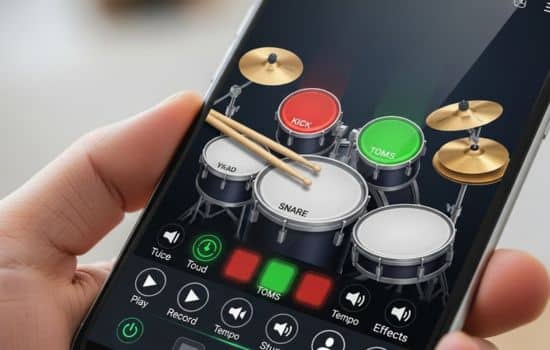 Learn Drumming with Interactive App!